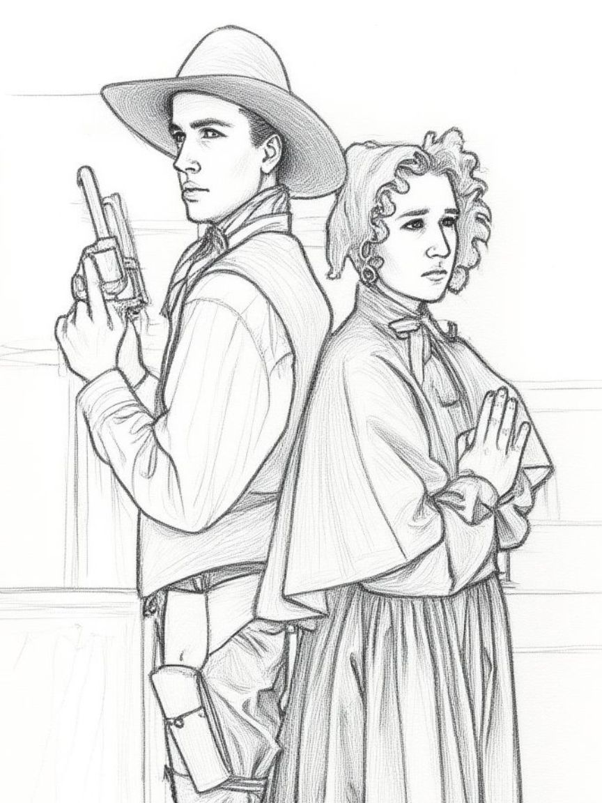 Billy and Blandina Coloring Page