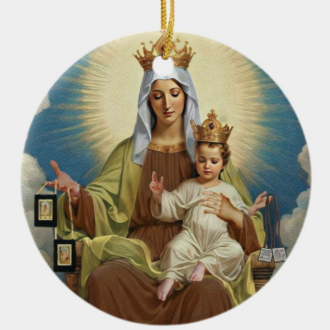 Our Lady of Carmel ornaments