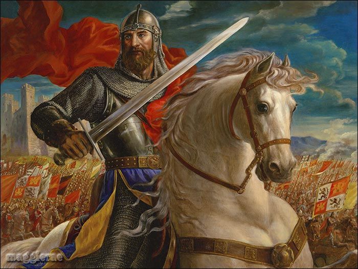 El Cid Rodrigo Diaz de Vivar Spanish knight and hero El Cid Rodrigo Diaz de Vivar Spanish knight and hero