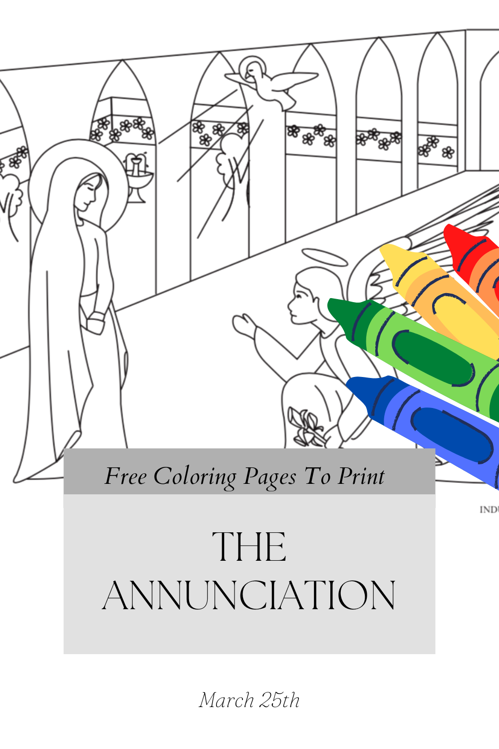 the annunciation coloring page blog image