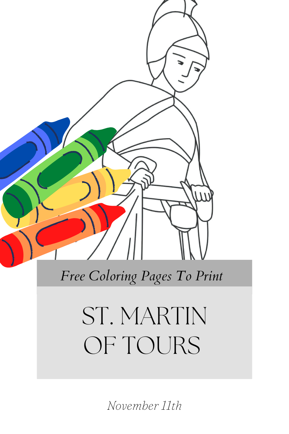 St Martin Coloring Page blog image