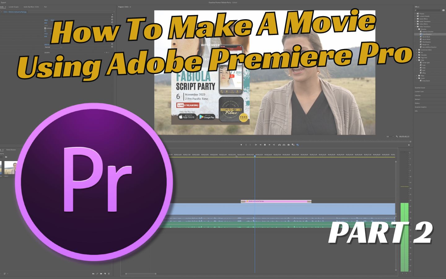 How To Make A Movie Using Adobe Part 2