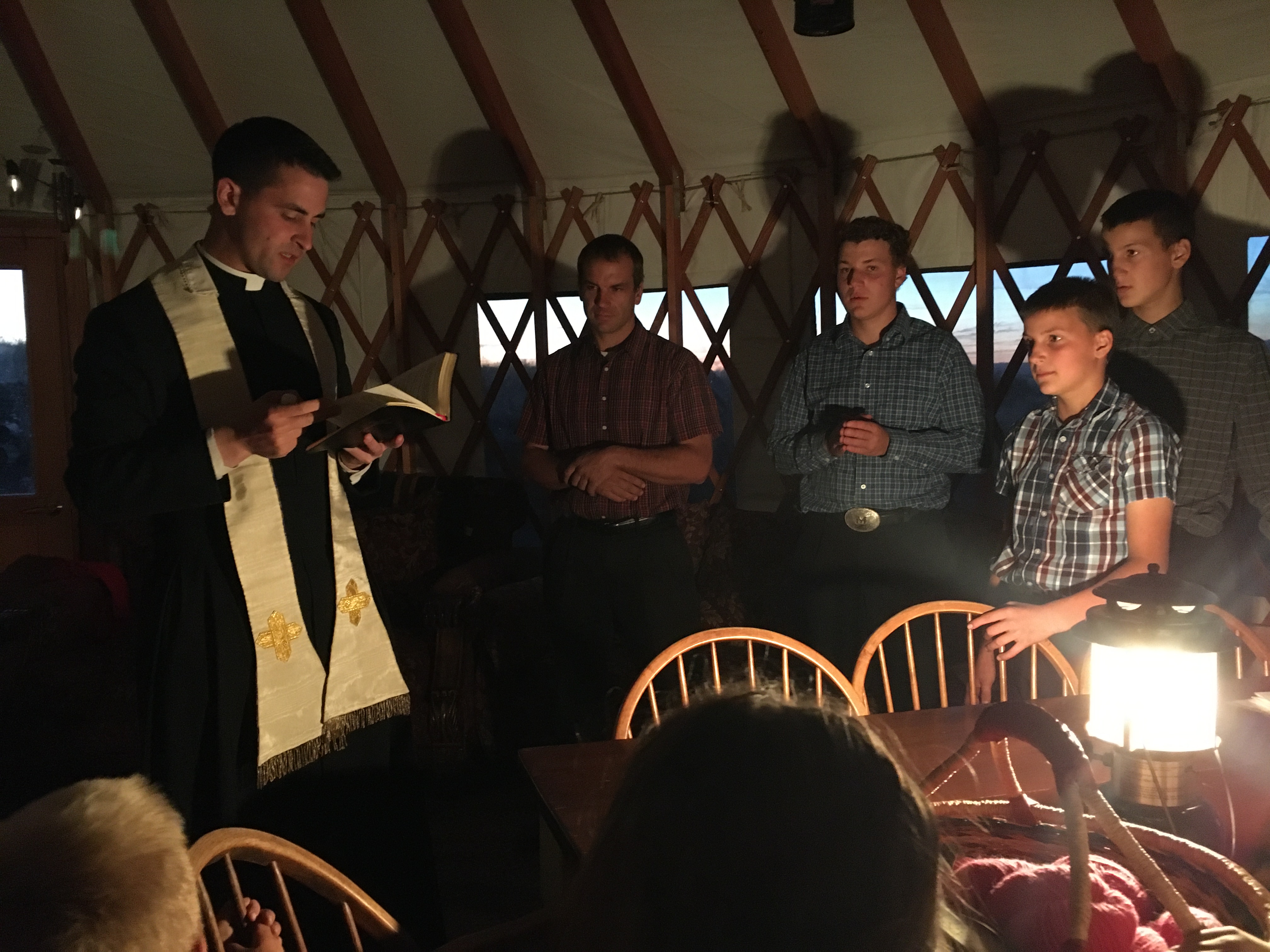 Fr. Bumb Blessing Yurt