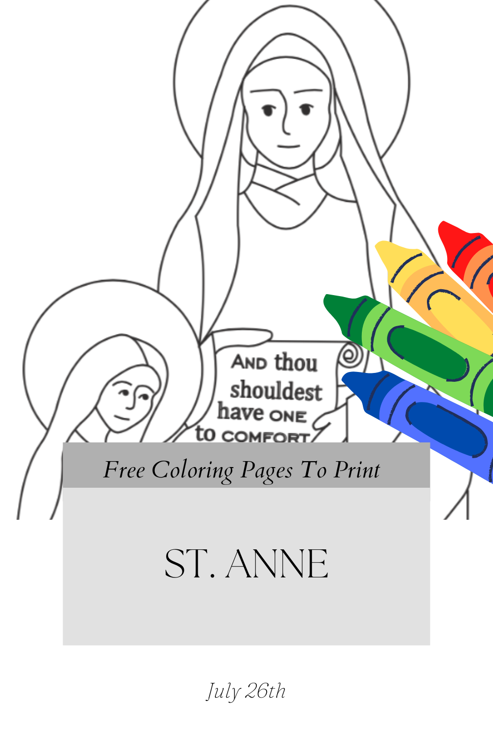 St. Anne Coloring Pge Blog Image