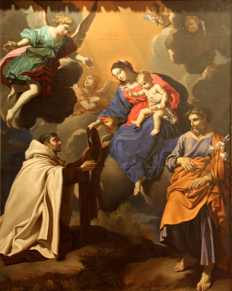 St Simon Stock receives the scapular St Simon Stock receives the scapular