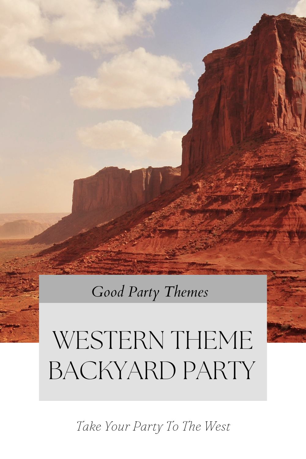 Western Theme Backyard Party