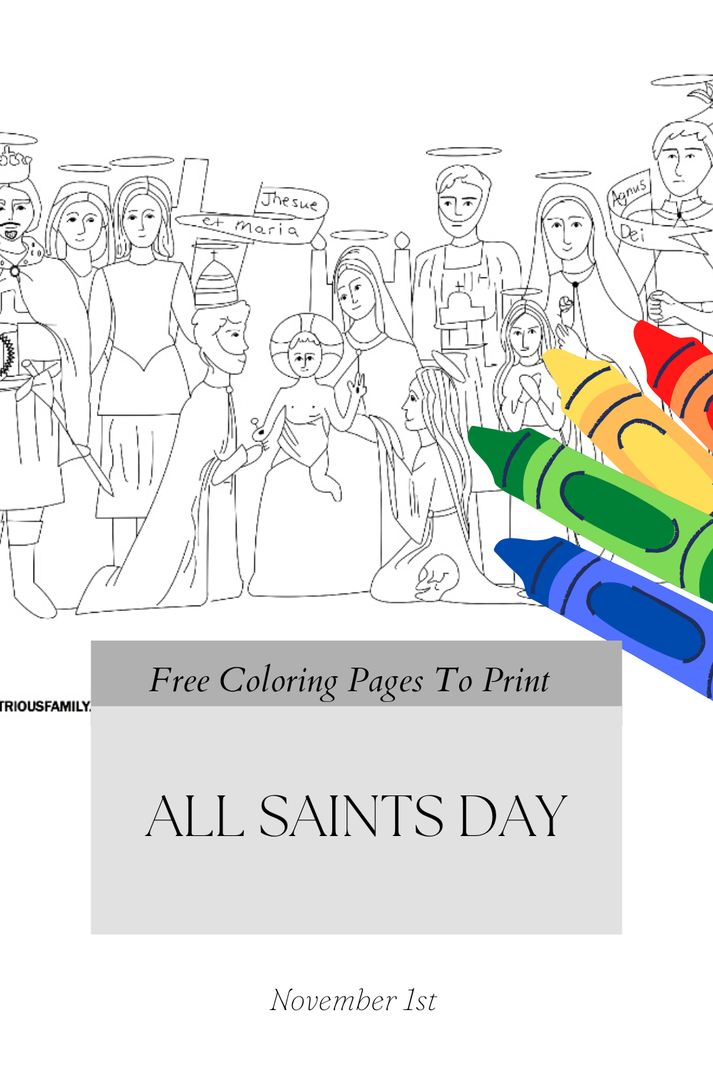 all saints day coloring page blog image