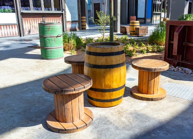 Barrel Furniture for Western Party Barrel Furniture for Western Party