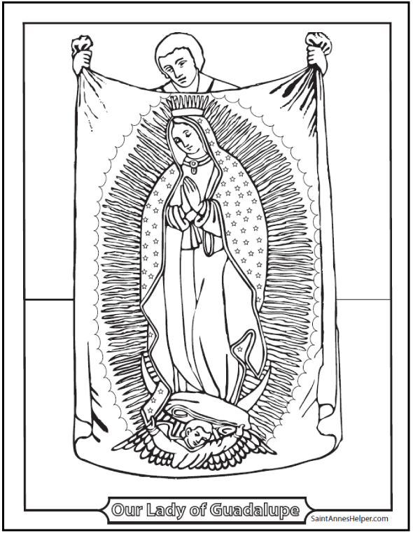 Juan Diego coloring page