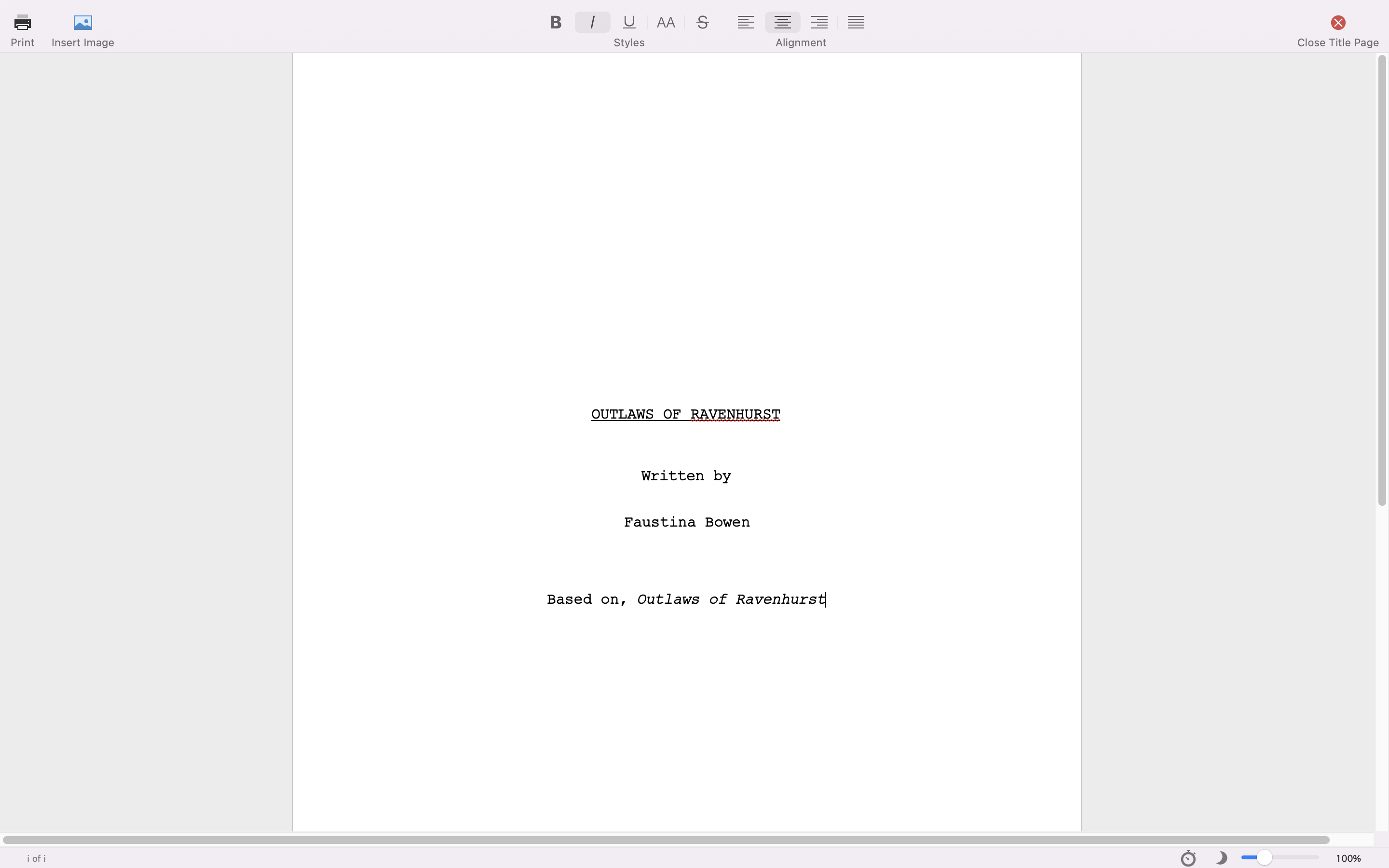 Outlaws of Ravenhurst Scripts Outlaws of Ravenhurst Scripts