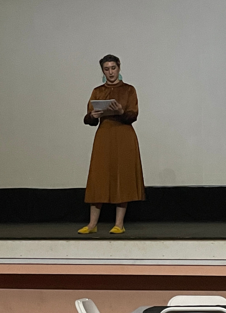 Mary Bowen delivers speech Mary Bowen delivers speech