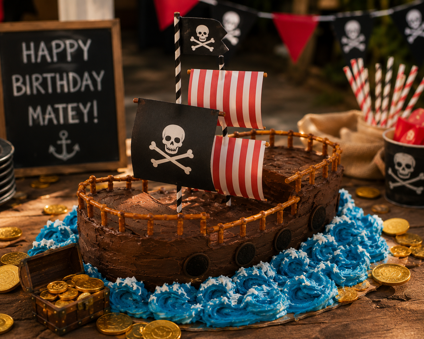 Pirate Party cake