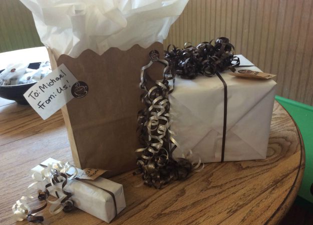 Coffee Theme Gift Wrap