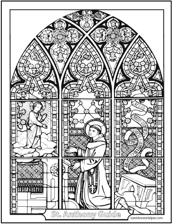 st Anthony coloring page
