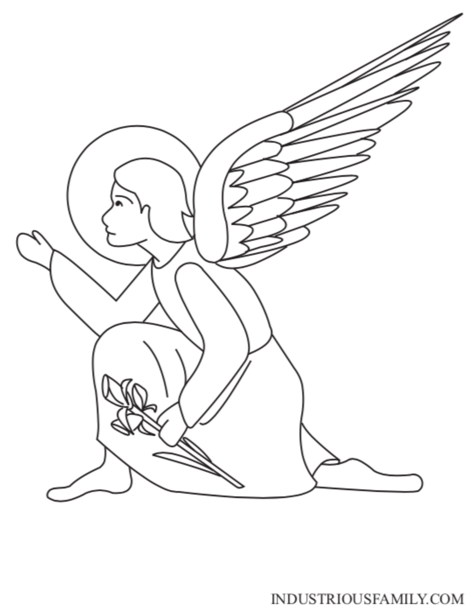Download or print our original St. Gabriel the Archangel coloring page. St Gabriel and other saints are available free for your family’s coloring enjoyment.